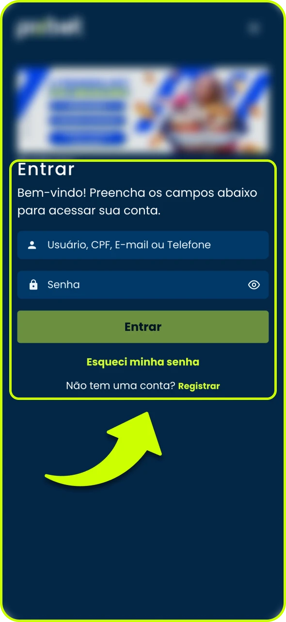 Abra o aplicativo Pixbet e faça login na sua conta.