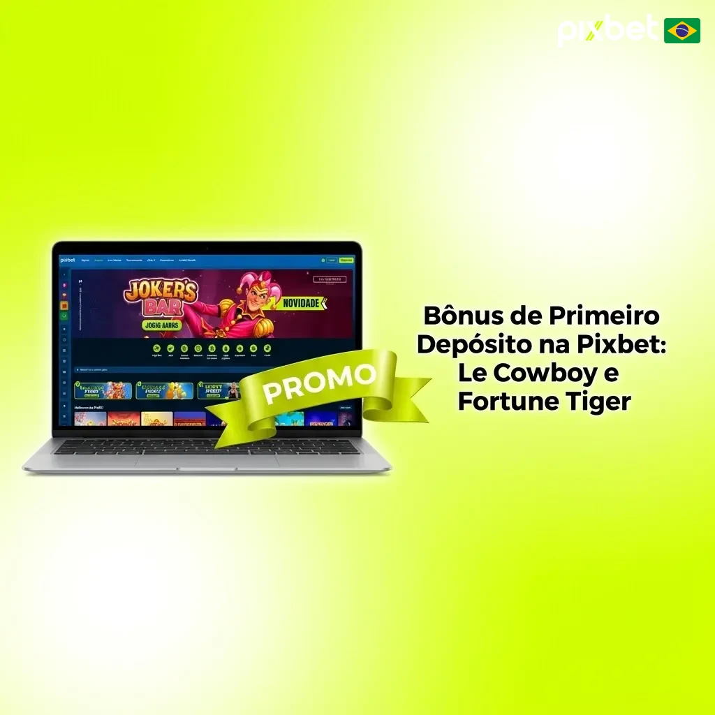 Bônus de primeiro depósito Pixbet: até 1.000 rodadas grátis no Le Cowboy e 30 no Fortune Tiger