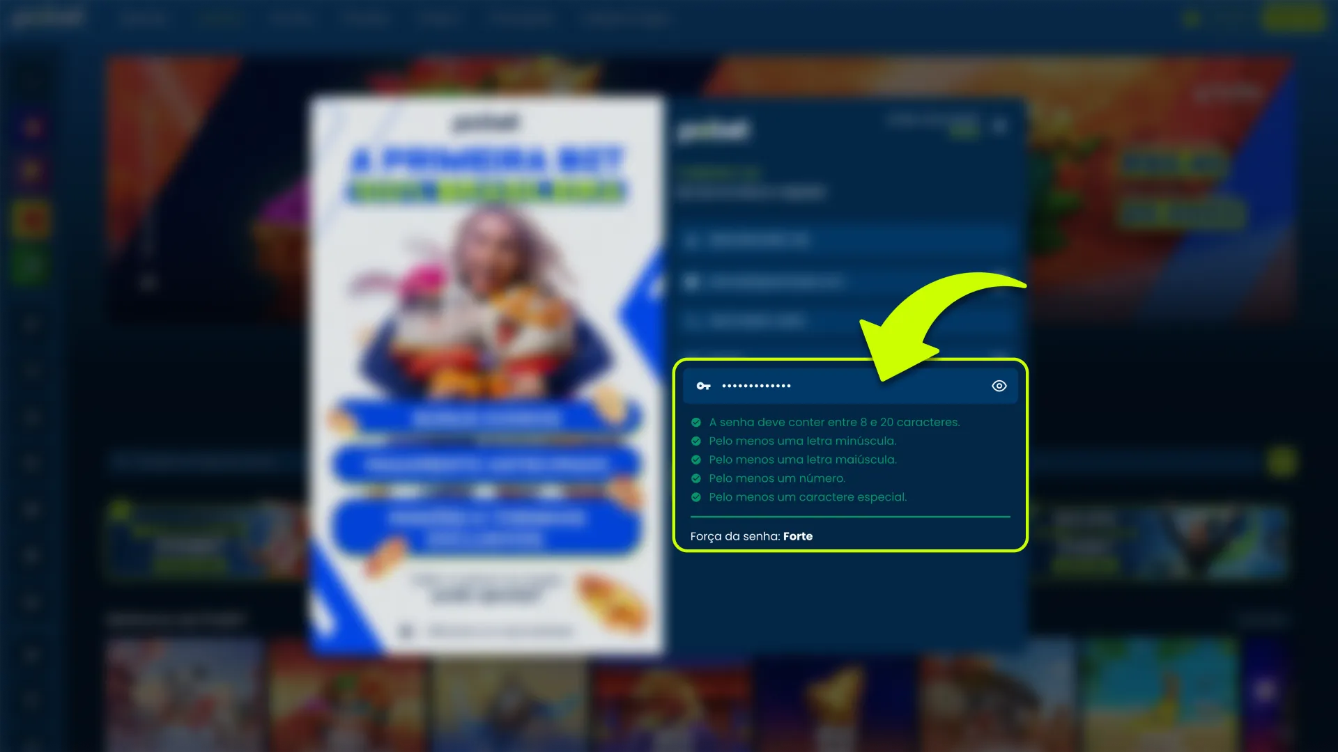 Crie uma senha forte no Pixbet para proteger sua conta.